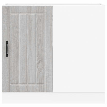 Kitchen Base Cabinet Lucca Grey Sonoma Engineered Wood