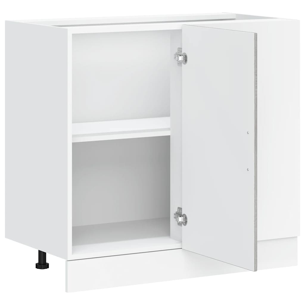 Kitchen Base Cabinet Lucca Grey Sonoma Engineered Wood