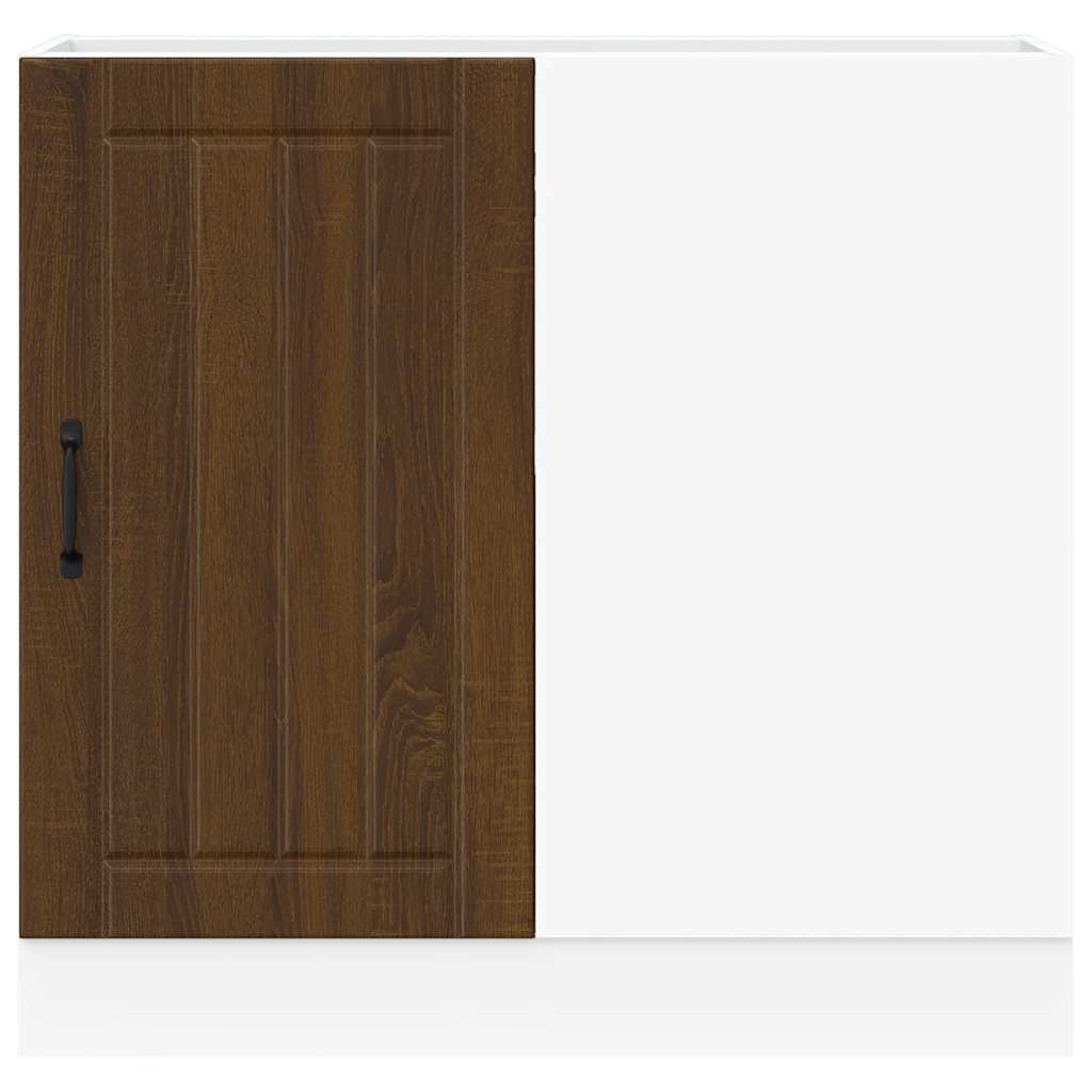 Kitchen Base Cabinet Lucca Brown Oak Engineered Wood