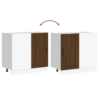 Kitchen Base Cabinet Lucca Brown Oak Engineered Wood