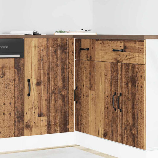 Kitchen Base Cabinet "Lucca" Old Wood Engineered Wood