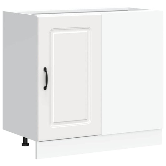 Kitchen Base Cabinet "Kalmar" White Engineered Wood