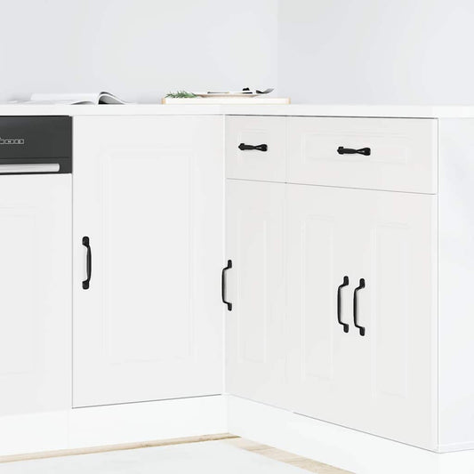Kitchen Base Cabinet "Kalmar" White Engineered Wood