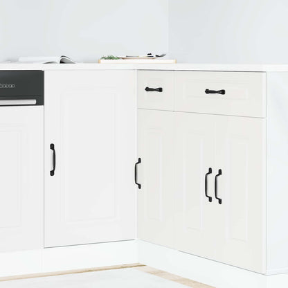 Kitchen Base Cabinet "Kalmar" White Engineered Wood