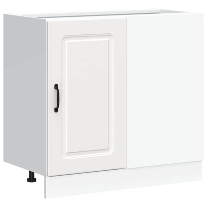 Kitchen Base Cabinet "Kalmar" White Engineered Wood
