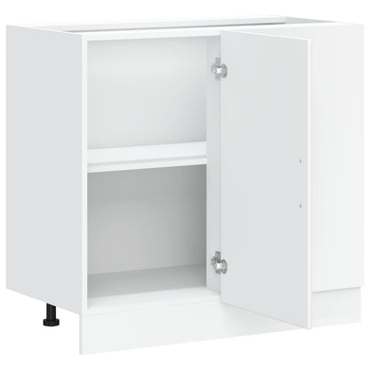Kitchen Base Cabinet "Kalmar" White Engineered Wood