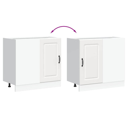 Kitchen Base Cabinet "Kalmar" White Engineered Wood