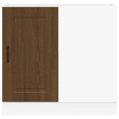 Kitchen Base Cabinet Kalmar Brown Oak Engineered Wood