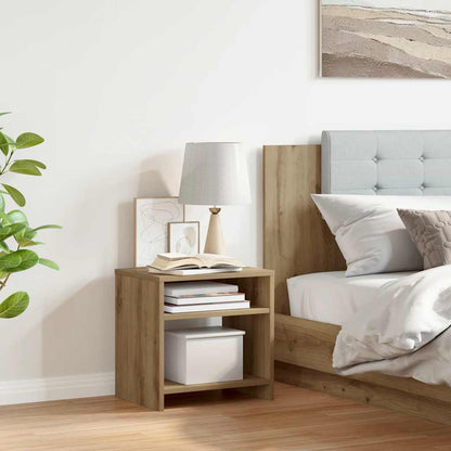 Bedside Cabinet Aritisian Oak 40x30x40 cm Engineered Wood
