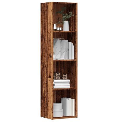 Book Cabinet Old Wood 36x30x143 cm Engineered Wood