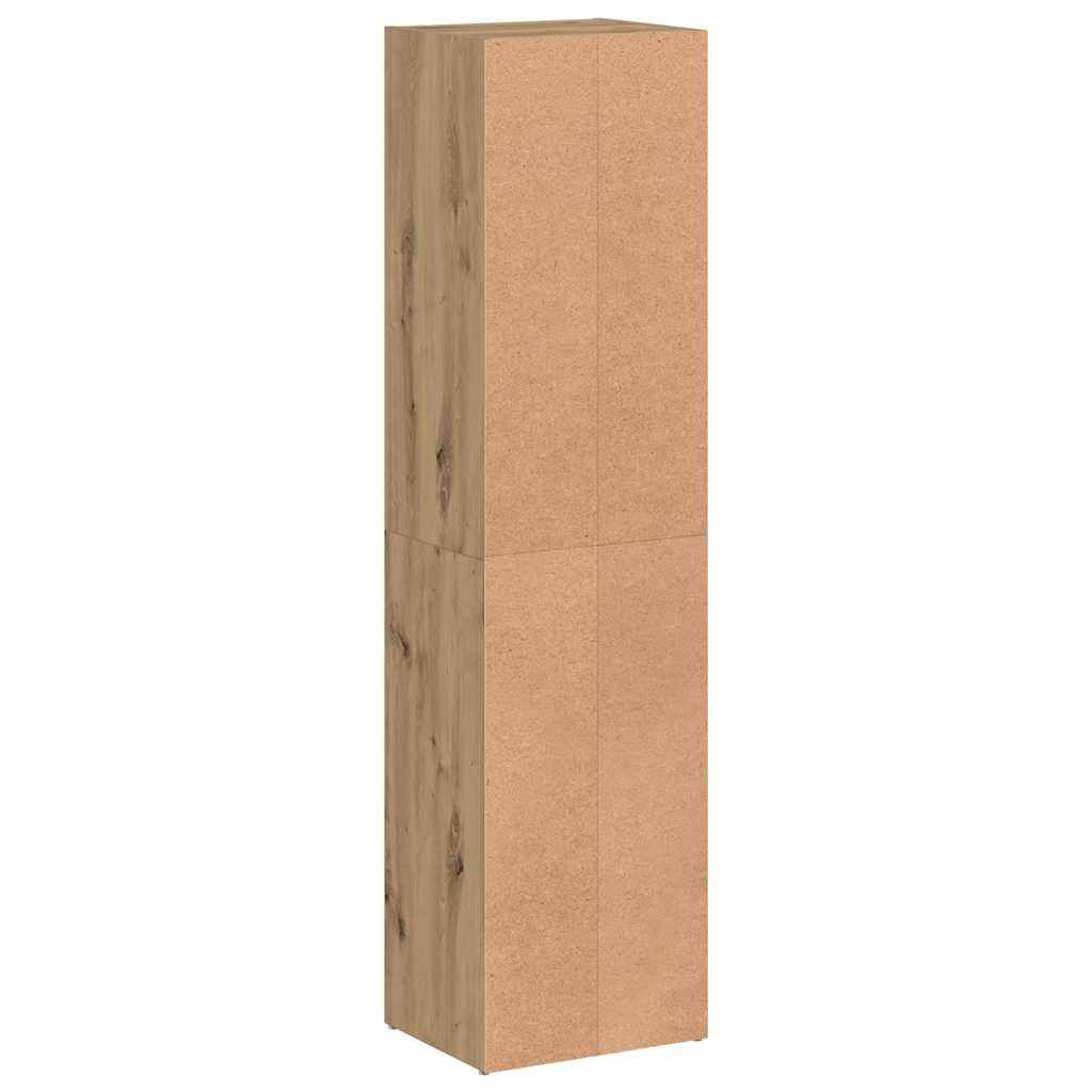 Book Cabinet Artisan Oak 36x30x143 cm Engineered Wood