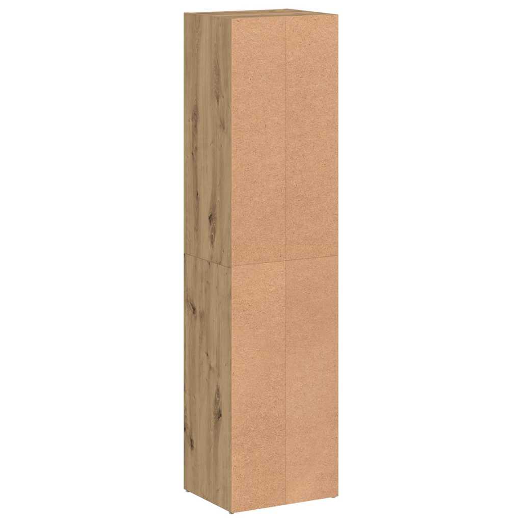 Book Cabinet Artisan Oak 36x30x143 cm Engineered Wood