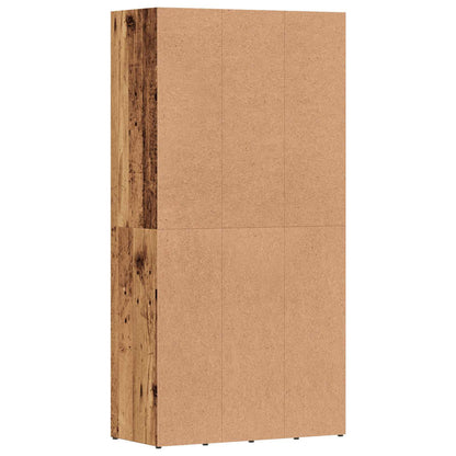 Book Cabinet Old Wood 66x30x130 cm Engineered Wood