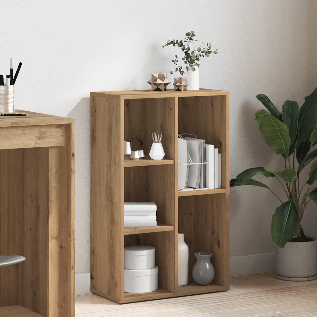 Book Cabinet Artisan Oak 50x25x80 cm Engineered Wood