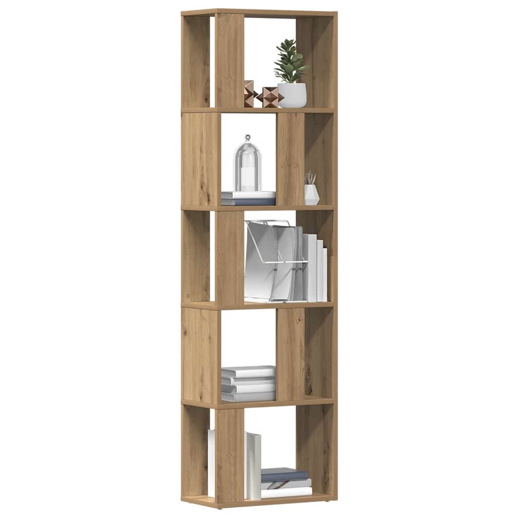 Book Cabinet Artisan Oak 45x24x159 cm Engineered Wood