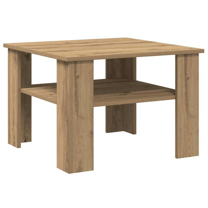 Coffee Table Artisan Oak 60x60x42 cm Engineered Wood