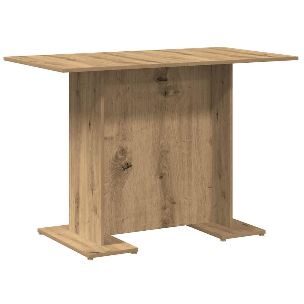 Dining Table Artisan Oak 110x60x75 cm Engineered Wood