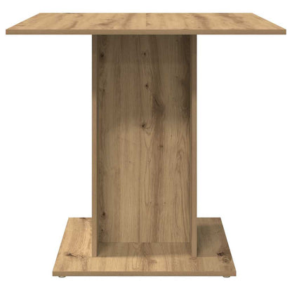 Dining Table Artisan Oak 80x80x75 cm Engineered Wood