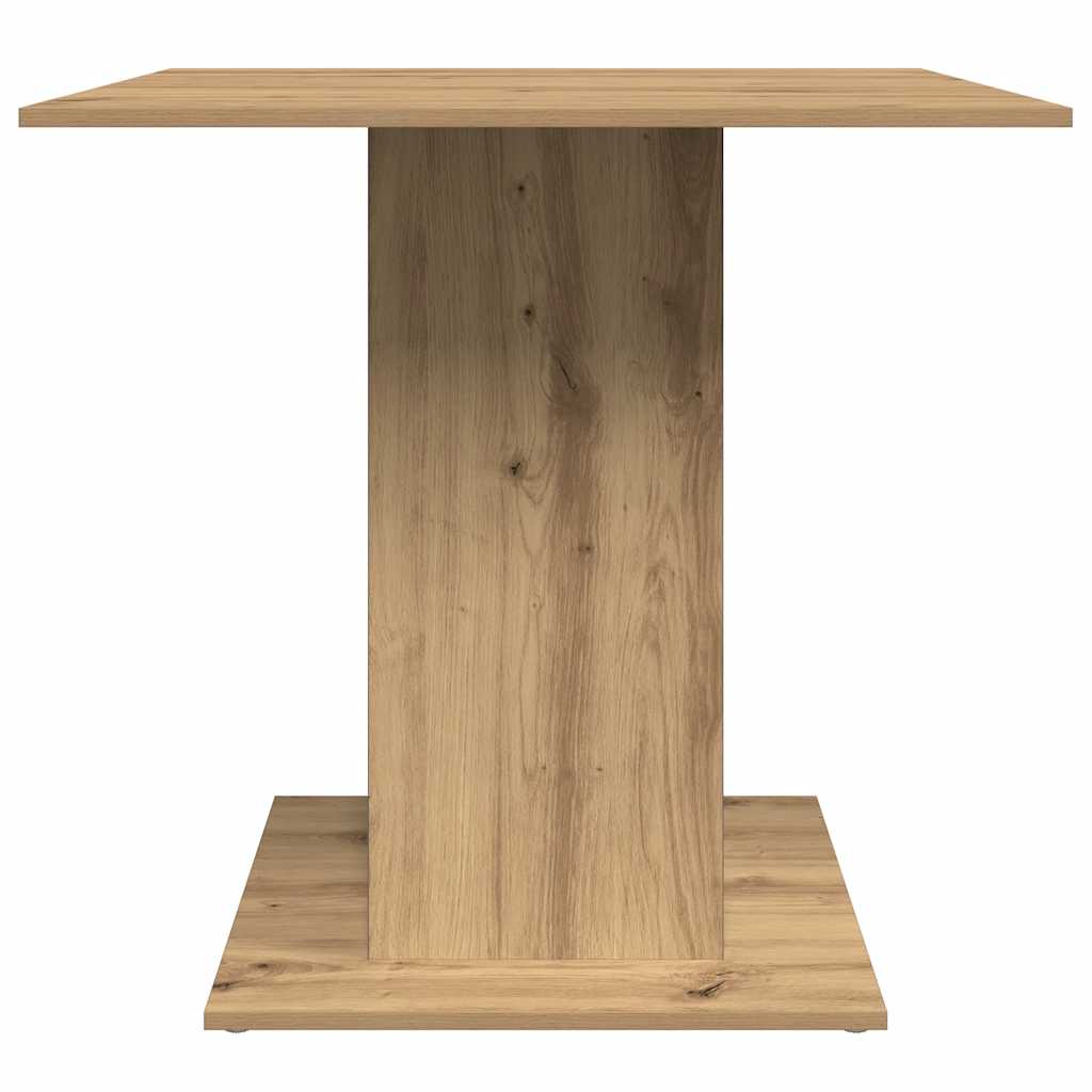 Dining Table Artisan Oak 80x80x75 cm Engineered Wood