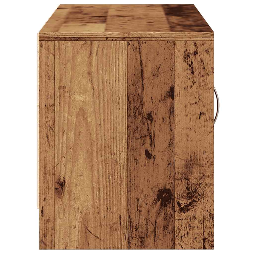 TV Cabinet Old Wood 102x30x37,5 cm Engineered Wood