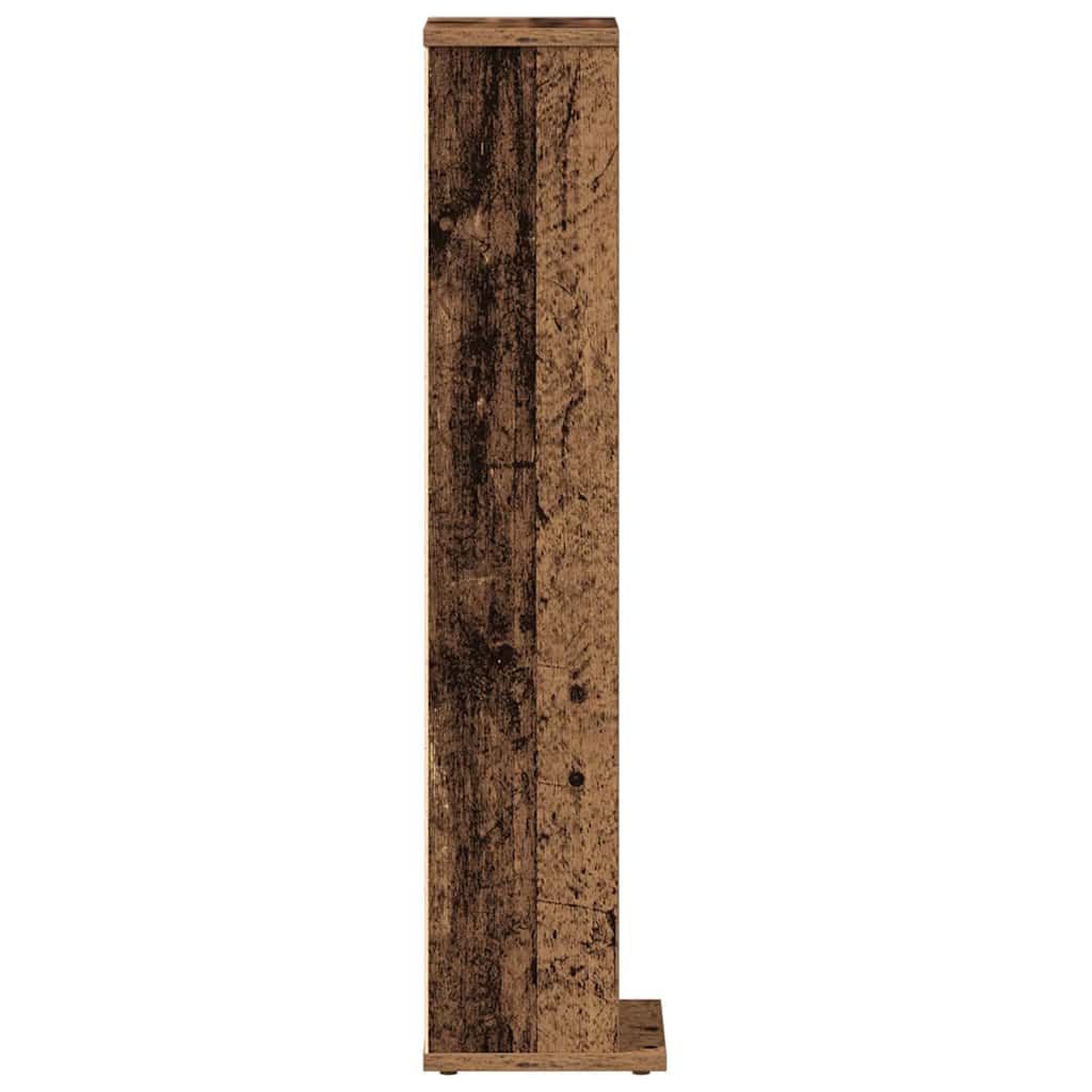 CD Cabinet Old Wood 21x20x88 cm Engineered Wood