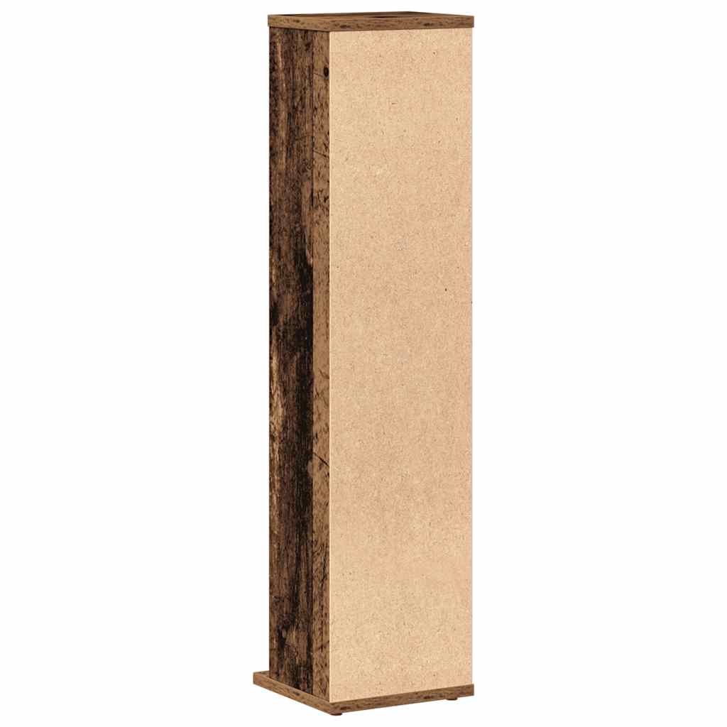 CD Cabinet Old Wood 21x20x88 cm Engineered Wood