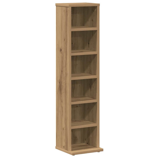 CD Cabinet Artisan Oak 21x20x88 cm Engineered Wood