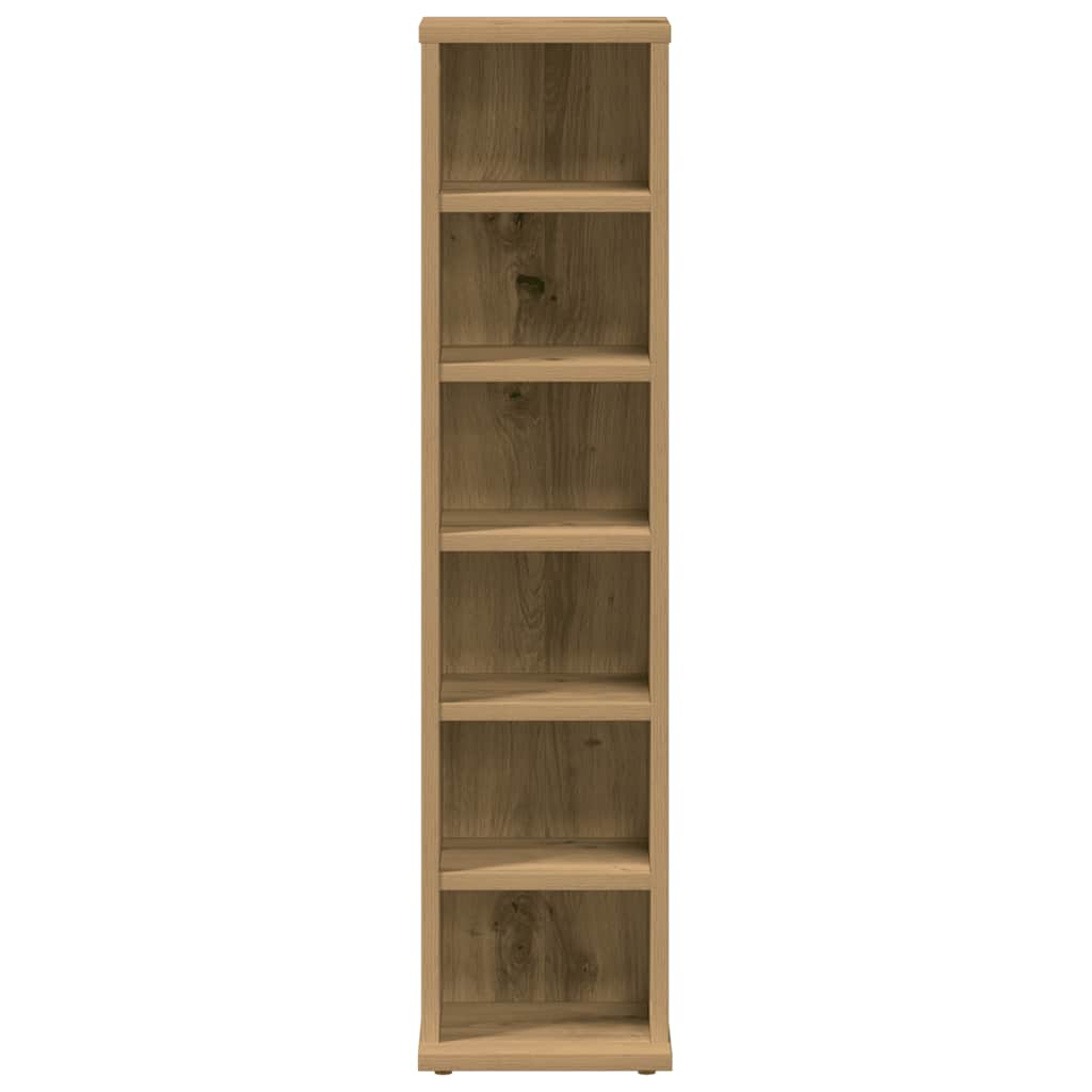 CD Cabinet Artisan Oak 21x20x88 cm Engineered Wood