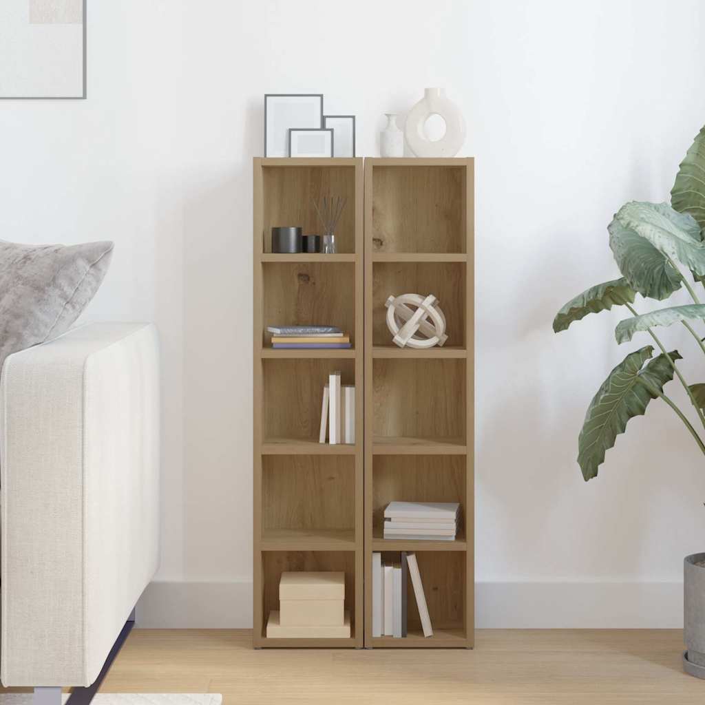 CD Cabinets 2 pcs Artisan Oak 21x16x93.5 cm Engineered Wood