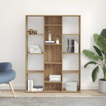 Room Divider/Book Cabinet Artisan Oak 100x24x140 cm Engineered Wood