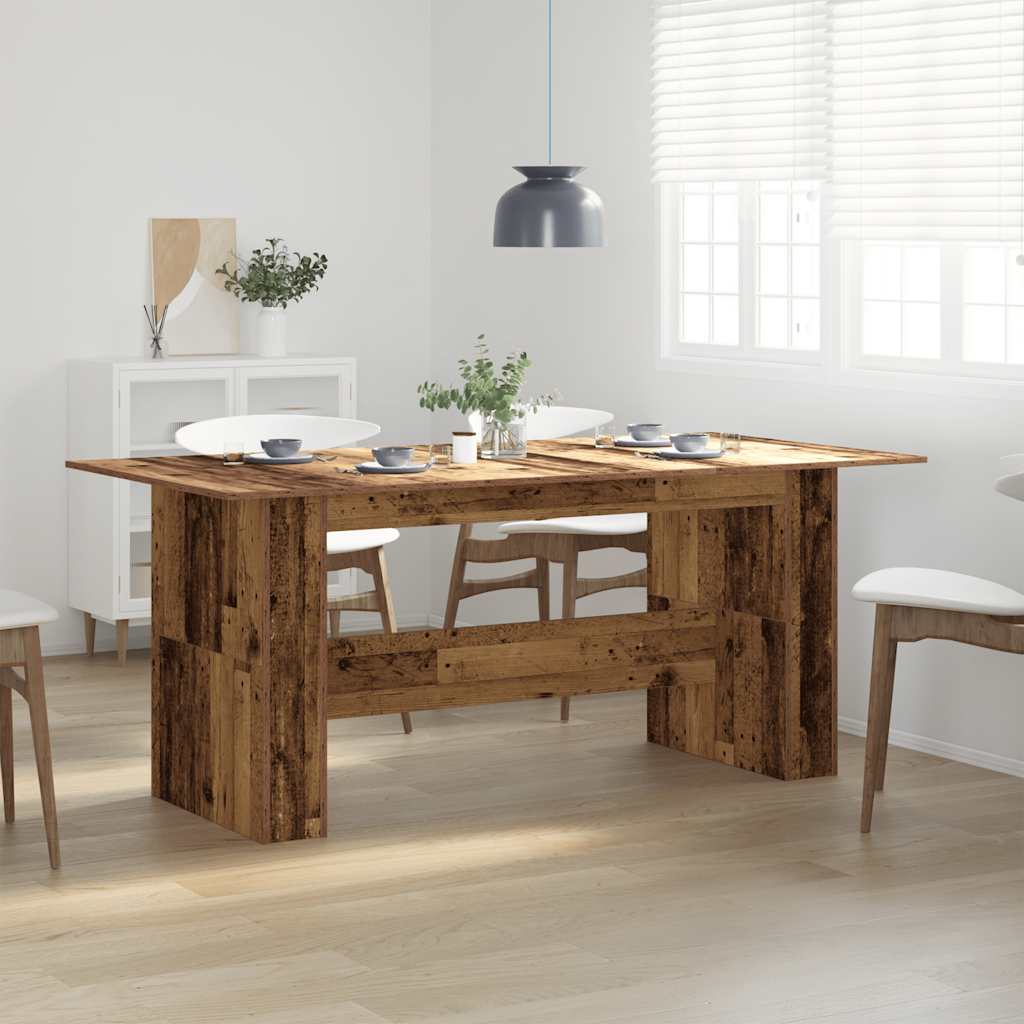 Dining Table | Old Wood | Engineered Wood | Large | Dining Table