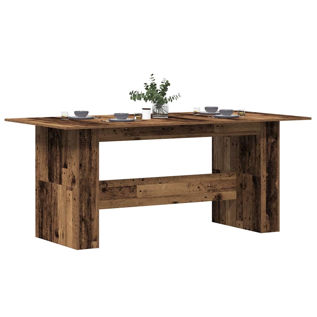 Dining Table | Old Wood | Engineered Wood | Large | Dining Table
