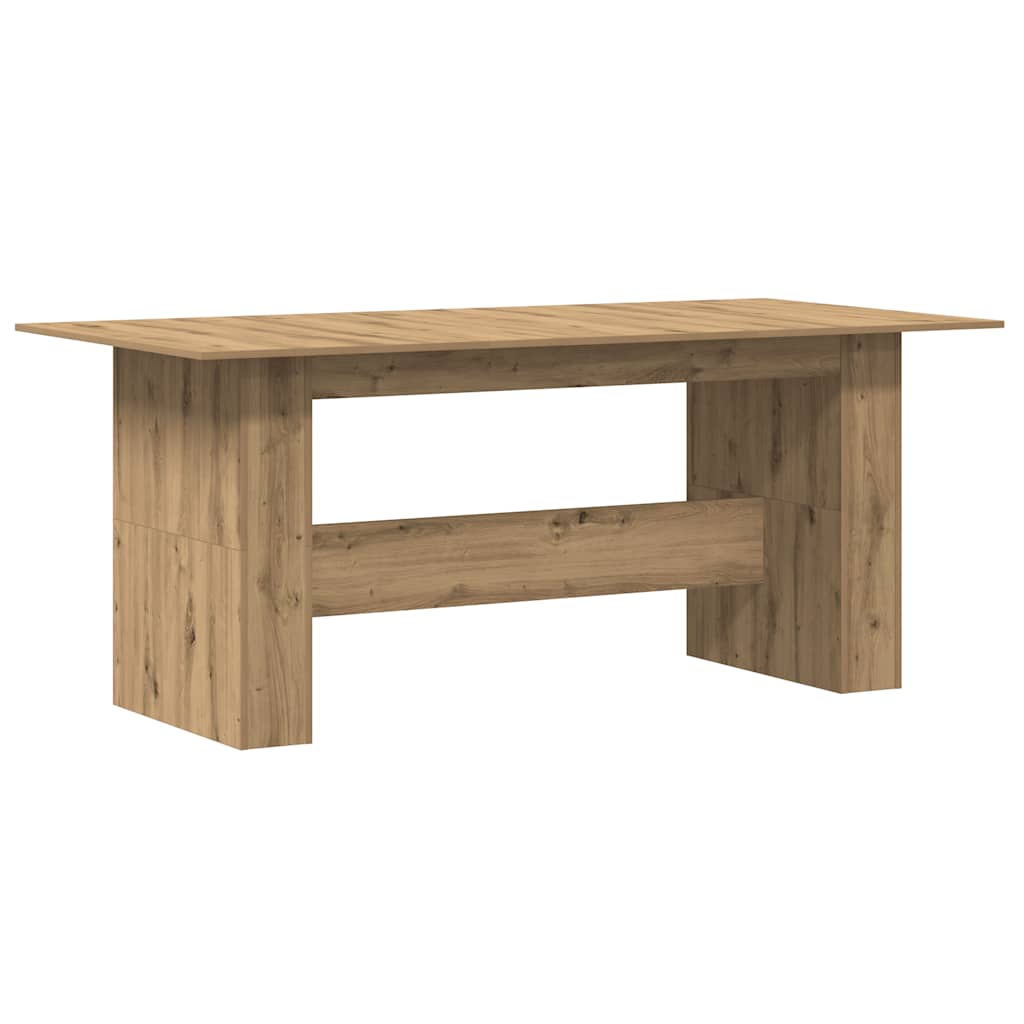 Dining Table Artisan Oak 180x90x76 cm Engineered Wood