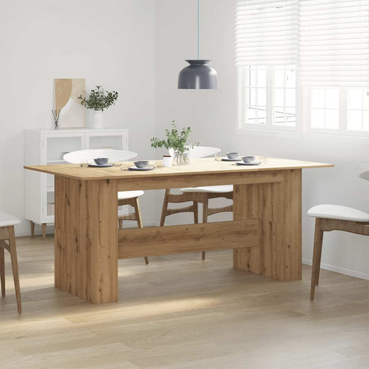 Dining Table Artisan Oak 180x90x76 cm Engineered Wood