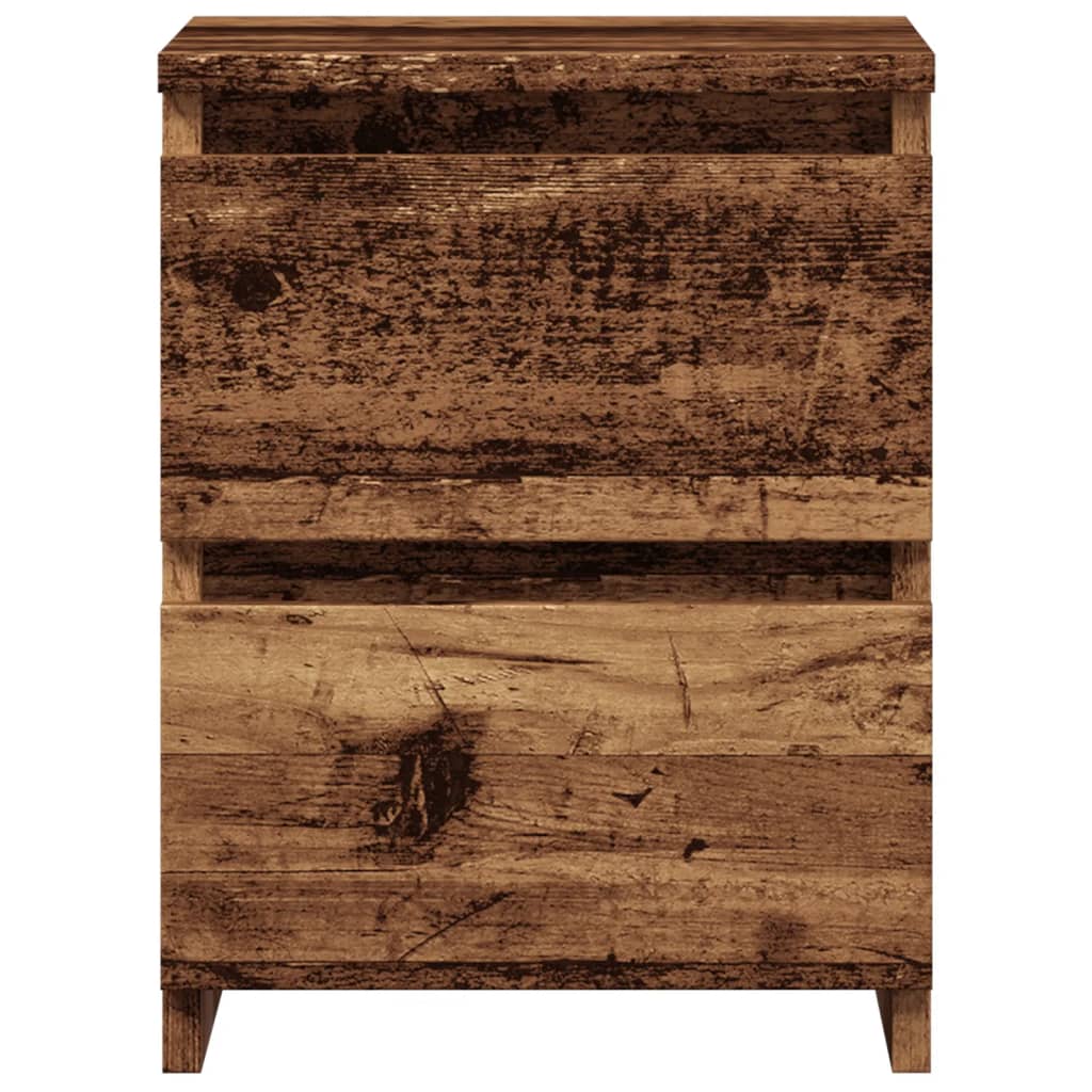 Bedside Cabinets 2 pcs Old Wood 30x30x40 cm Engineered Wood
