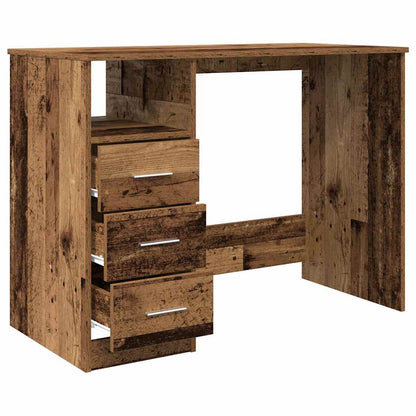 Desk Old Wood 102x50x76 cm Engineered Wood