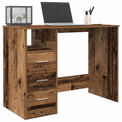 Desk Old Wood 102x50x76 cm Engineered Wood