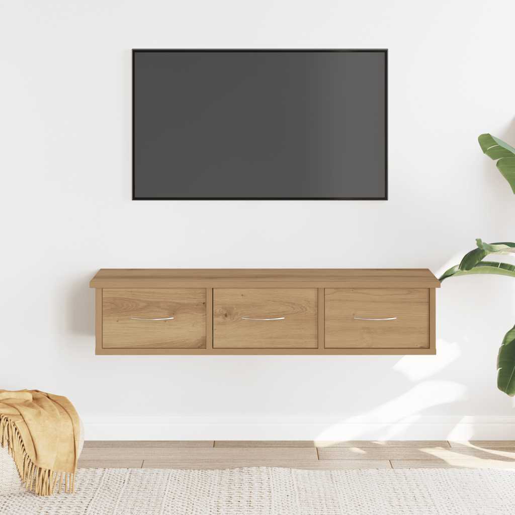 Wall Cabinet Artisian Oak 88x26x18,5 cm Engineered Wood