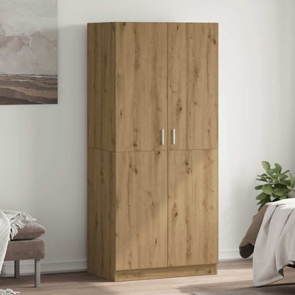 Wardrobe Artisan Oak 80x52x180 cm Engineered Wood