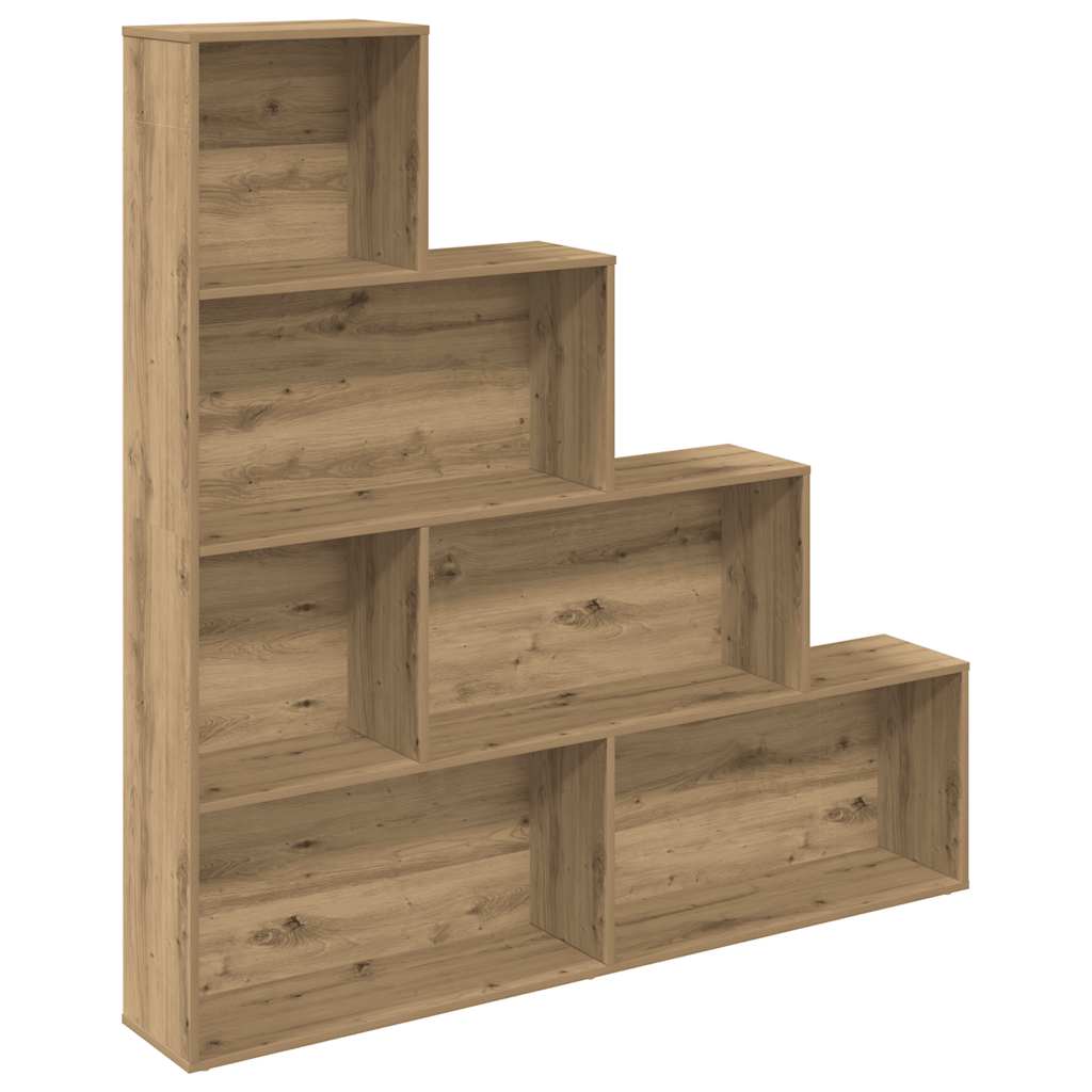 Book Cabinet Artisan Oak 157x24x160 cm Engineered Wood