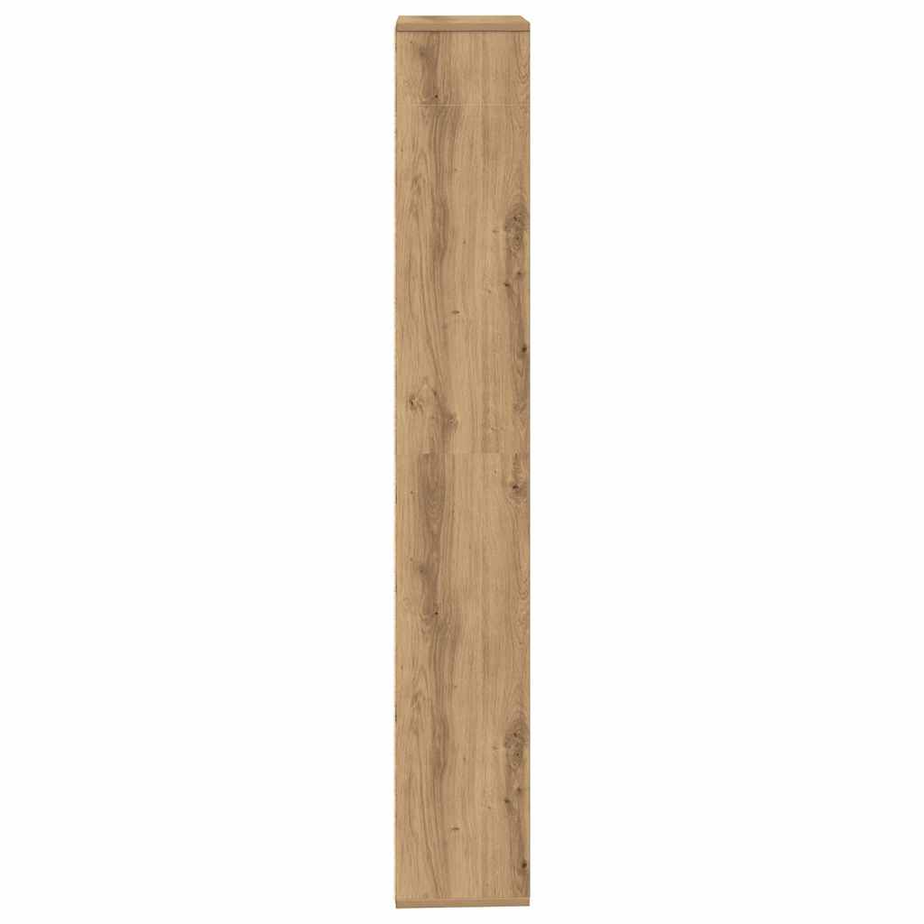 Book Cabinet Artisan Oak 157x24x160 cm Engineered Wood