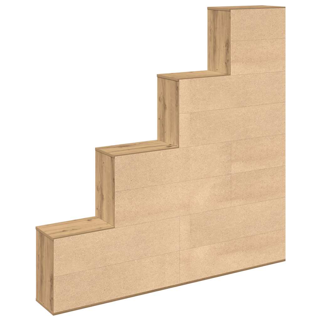 Book Cabinet Artisan Oak 157x24x160 cm Engineered Wood