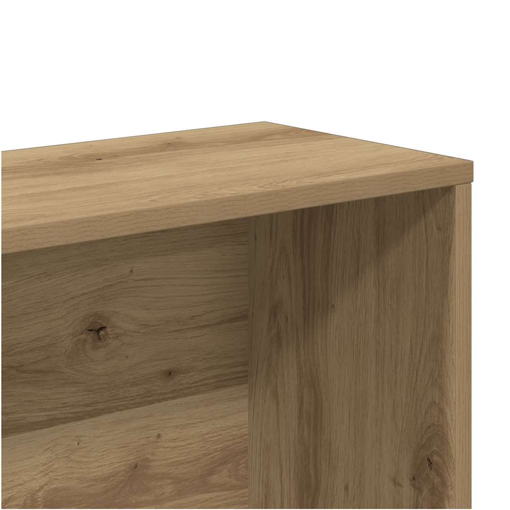 Book Cabinet Artisan Oak 157x24x160 cm Engineered Wood