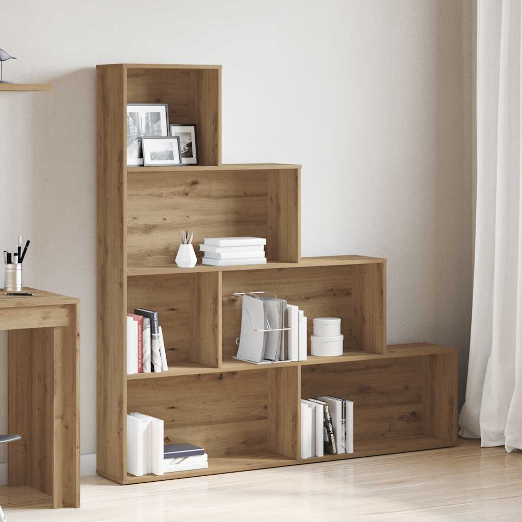 Book Cabinet Artisan Oak 157x24x160 cm Engineered Wood