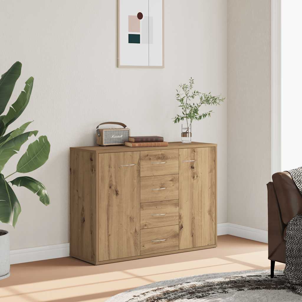 Sideboard Artisan Oak 88x30x64 cm Engineered Wood