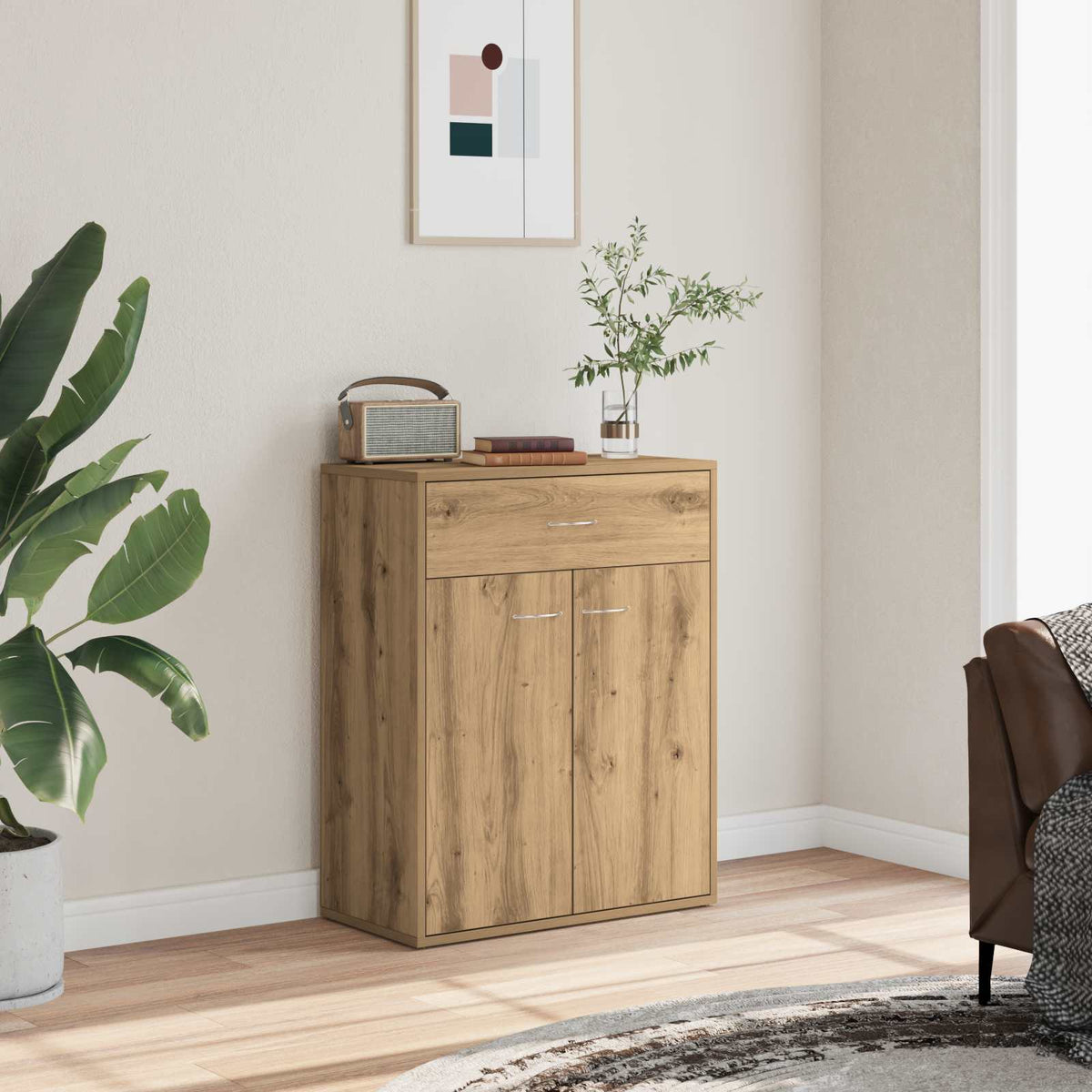 Sideboard Artisan Oak 60x30x75 cm Engineered Wood
