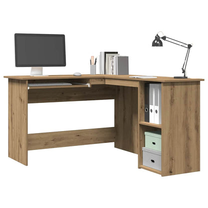 Corner Desk Artisan Oak 120x140x75 cm Engineered Wood