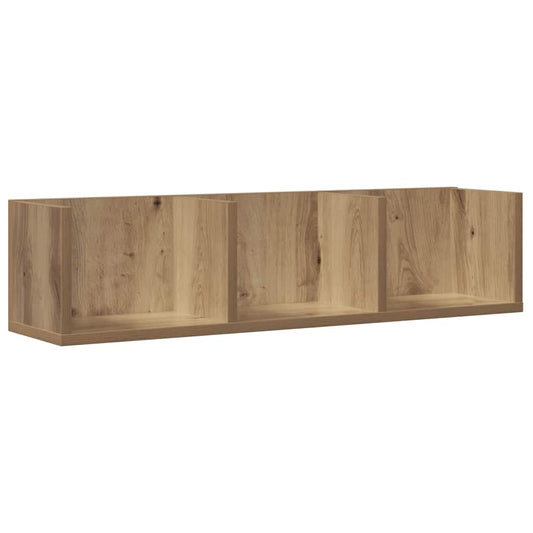 CD Wall Shelf Artisan Oak 75x18x18 cm Engineered Wood