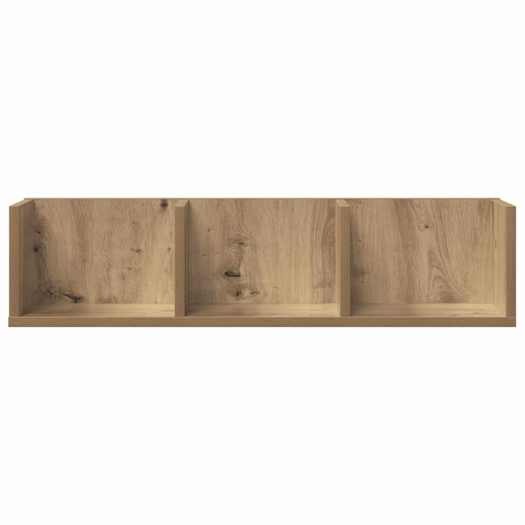 CD Wall Shelf Artisan Oak 75x18x18 cm Engineered Wood
