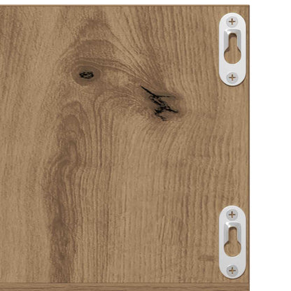 CD Wall Shelf Artisan Oak 75x18x18 cm Engineered Wood